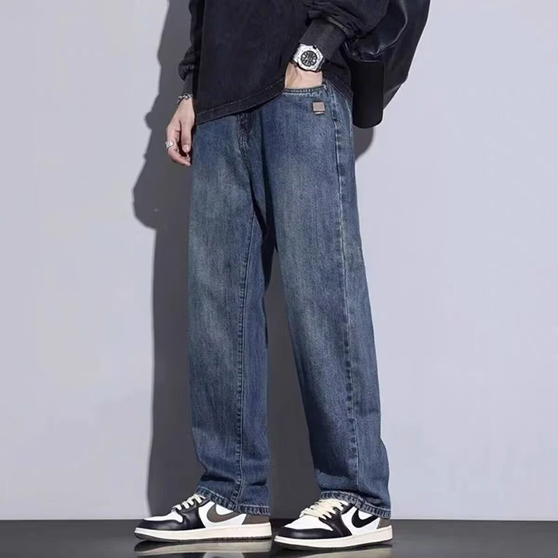 Men'S Fashion With Baggy Jeans - Spring Autumn American Retro Casual Trousers