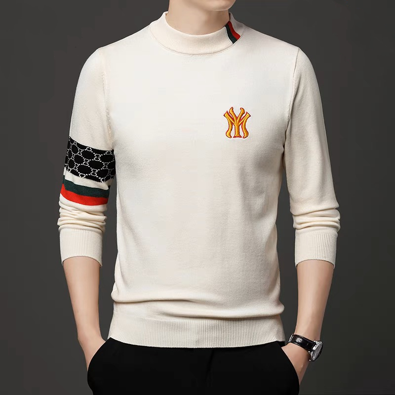 Mens Fashion Jumpers - High end luxury designer brand embroidery