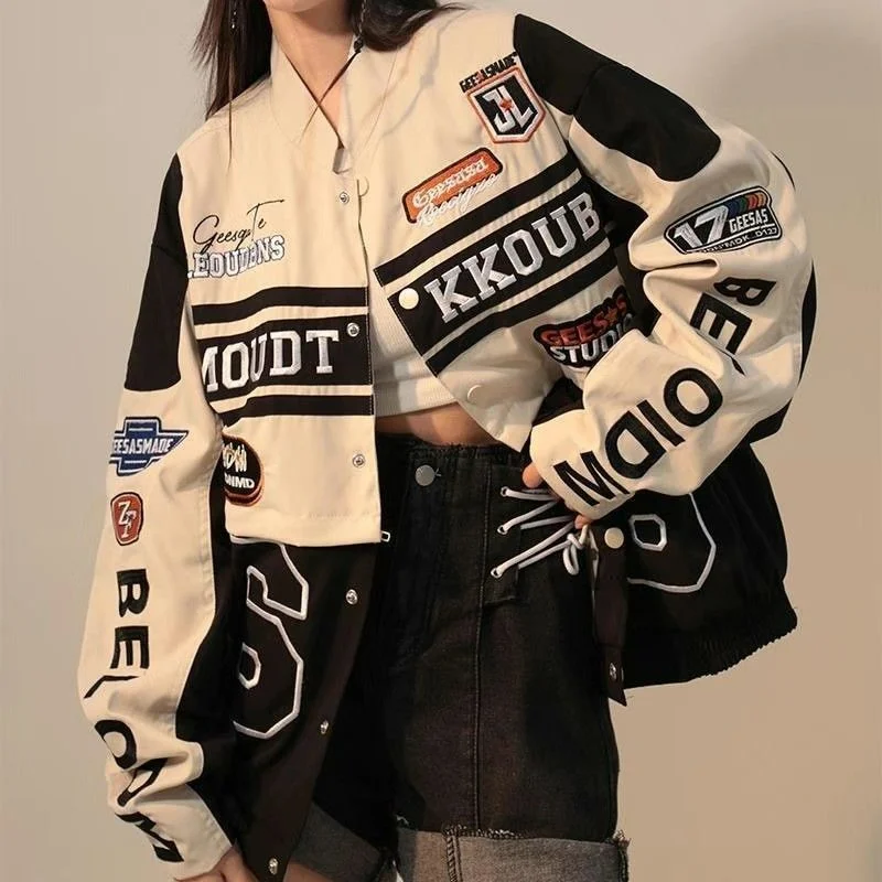 Varsity Jacket Letterman - American Vintage Women Varsity Bomber Jacket