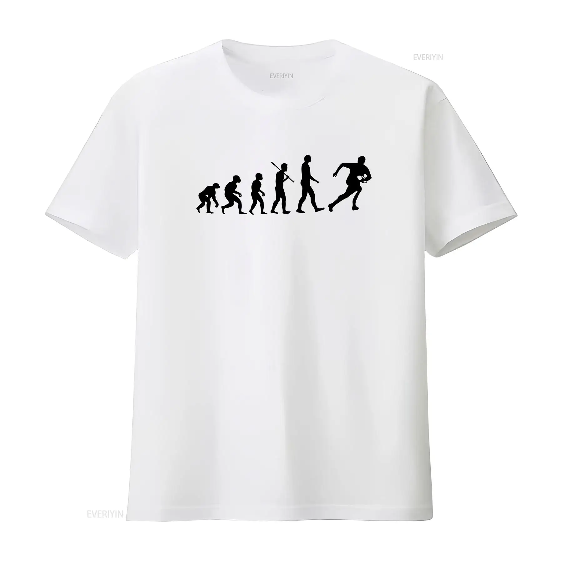 Mens Fashion Rugby Shirts - Evolution Of Rugby Adults T Shirt