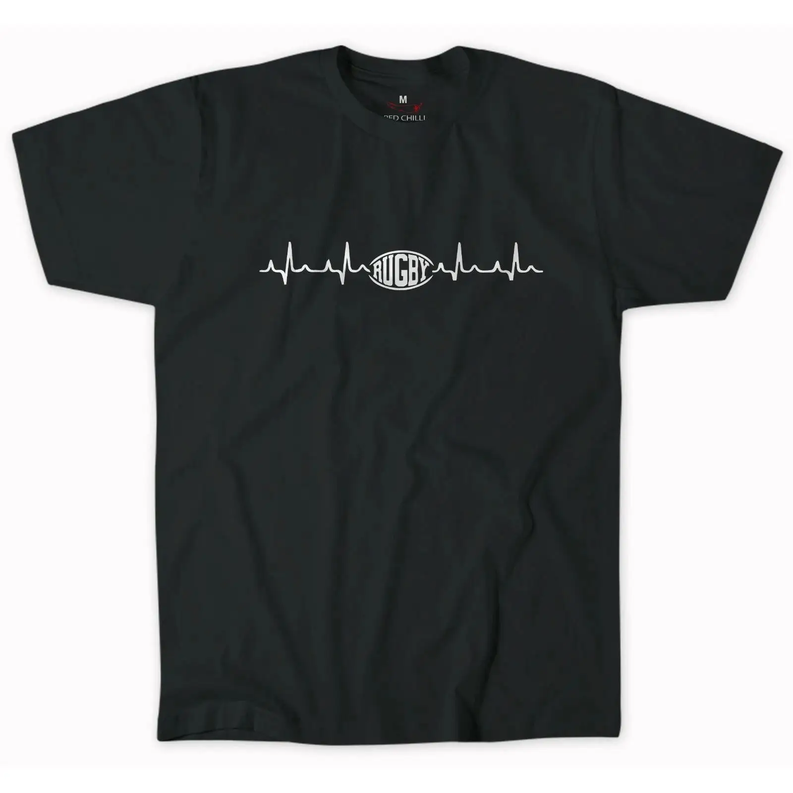 Mens Fashion Rugby Shirts - Rugby Herzschlag Puls T Shirt Rugga