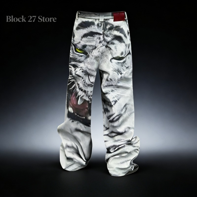 Men'S Fashion With Baggy Jeans - Mens Jeans Harajuku American Streetwear Hip