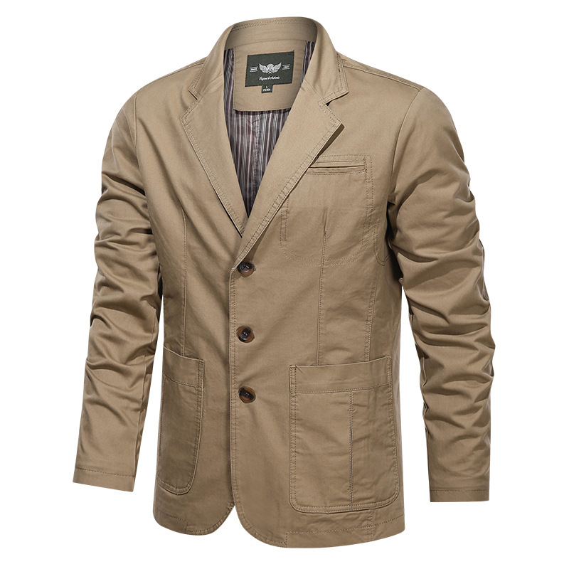 Mens Fashion Young - Men's Business Suit Loose Fit Casual