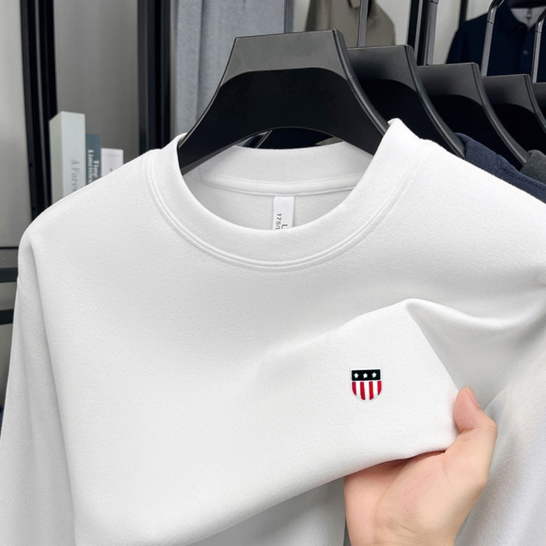 Fashion Mens Shirt - Soft cotton high-end brand men's long