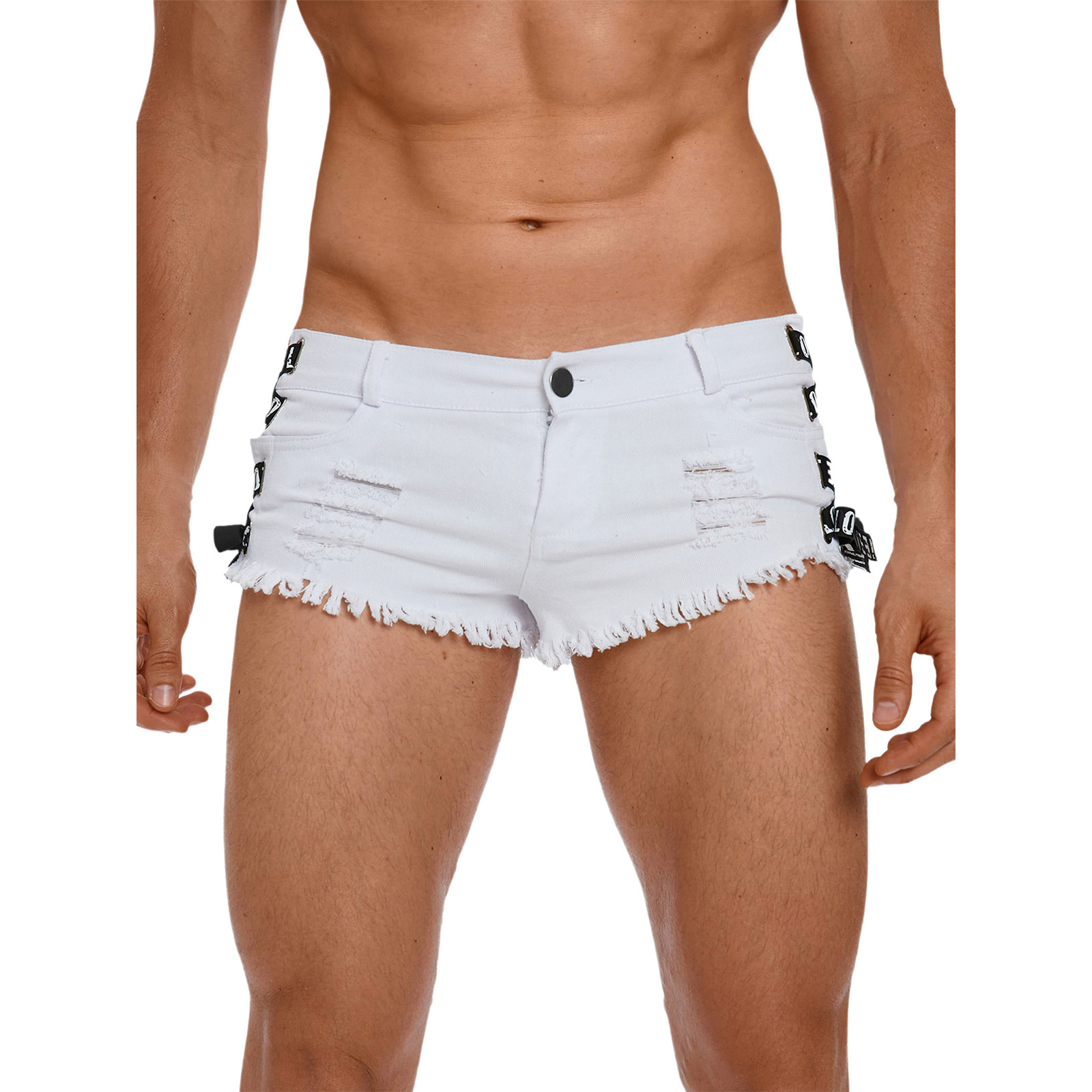 Mens Letters Ribbons Trimmings - Skinny Jeans Ripped review and price