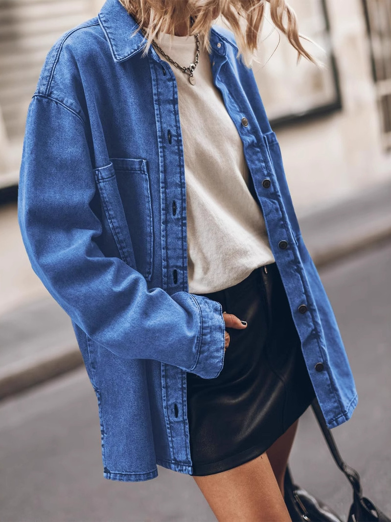 Women's Loose Fit Denim Jacket - Denim Jacket Vintage review and price