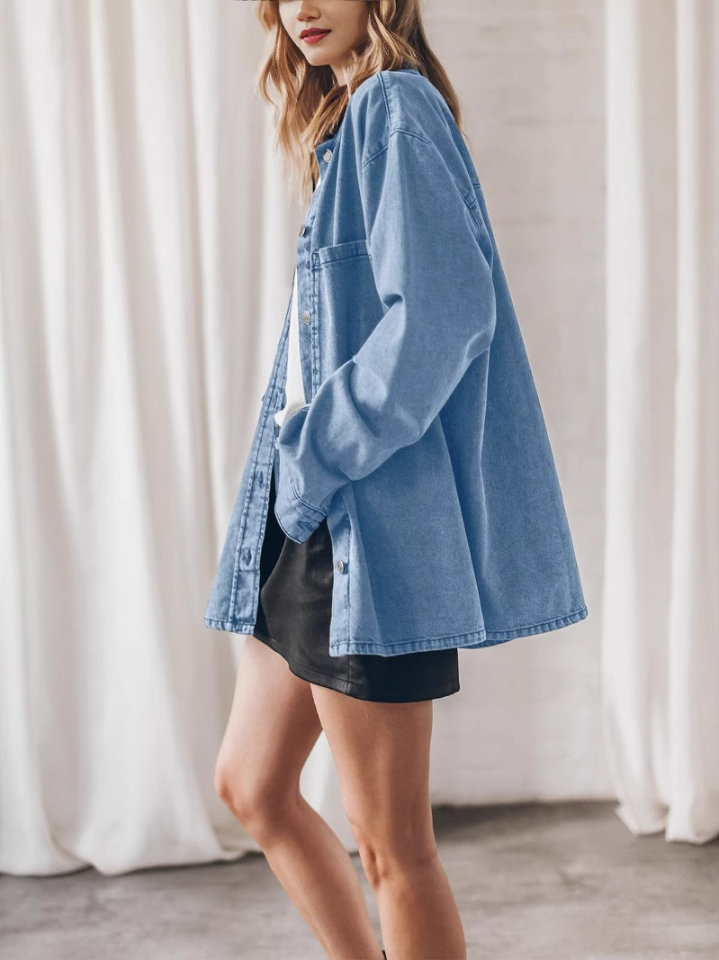 Women's Loose Fit Denim Jacket - Denim Jacket Vintage review and price