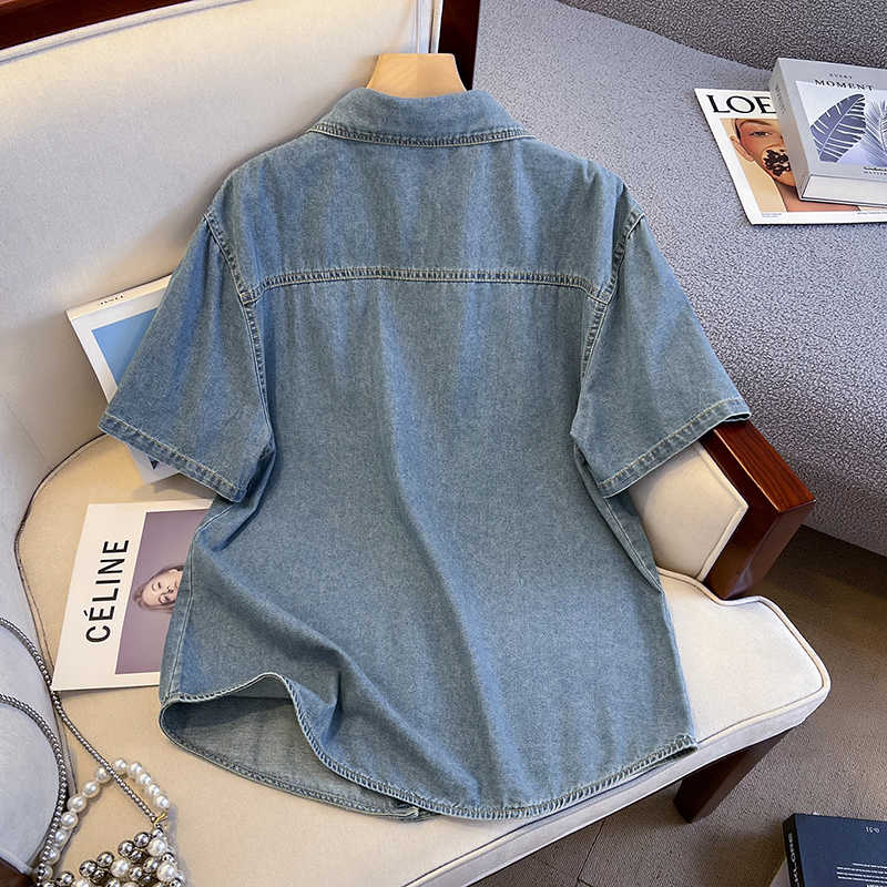Retro Denim Shirt For Women Su - Denim Jacket Vintage review and price