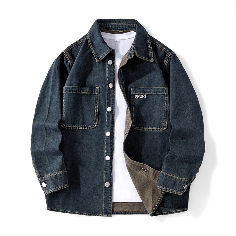 Heavy Duty Washed Denim Jacket - Denim Jacket Vintage review and price