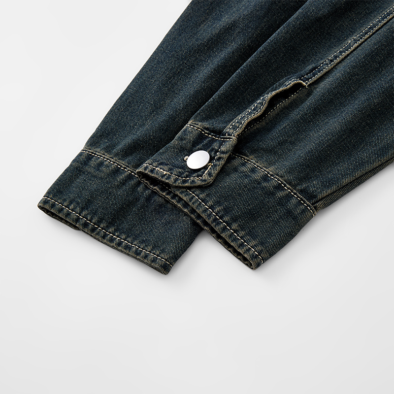 Heavy Duty Washed Denim Jacket - Denim Jacket Vintage review and price