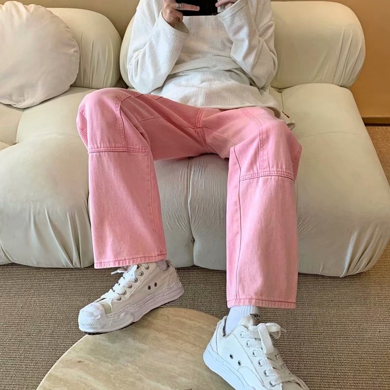 2026 New Fashion Pink Baggy Me - Men'S Fashion With Baggy Jeans review and price