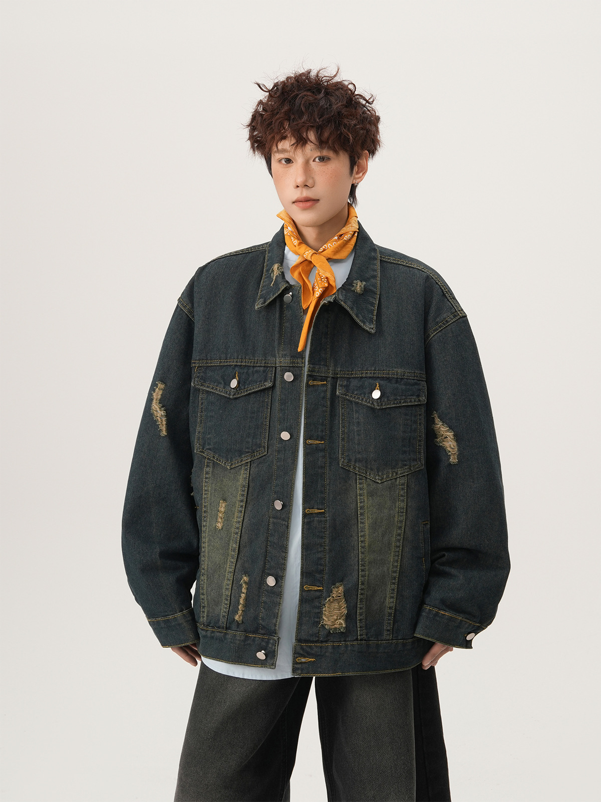 American High Street Ripped De - Denim Jacket Vintage review and price