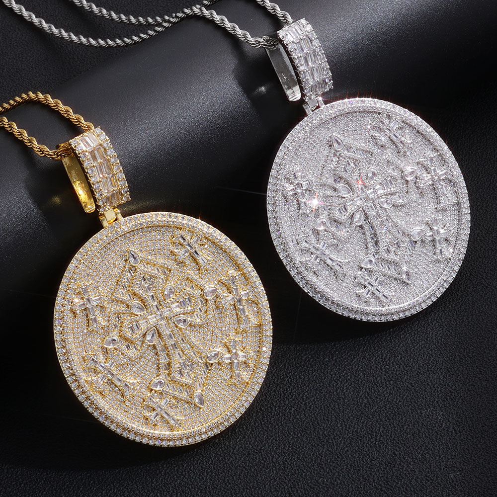 ESKEEM New Iced Out Cross Pend - Mens Fashion Discord review and price