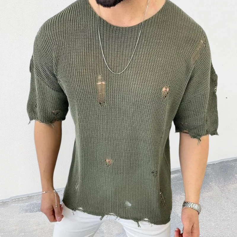 2025 Summer New Men's Solid Co - Mens Fashion Jumpers review and price