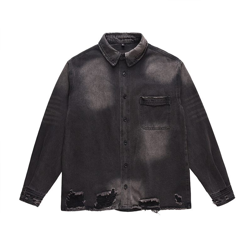 Men's High Street Ripped Jeans - Denim Jacket Vintage review and price