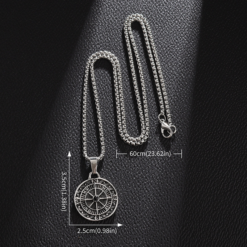 Trendy Fashion Compass Pendant - Mens Fashion Discord review and price