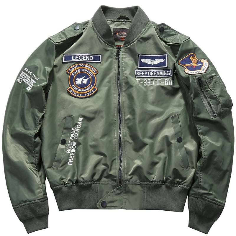 Men's Spring Tactical Army MA- - Varsity Jacket Letterman review and price
