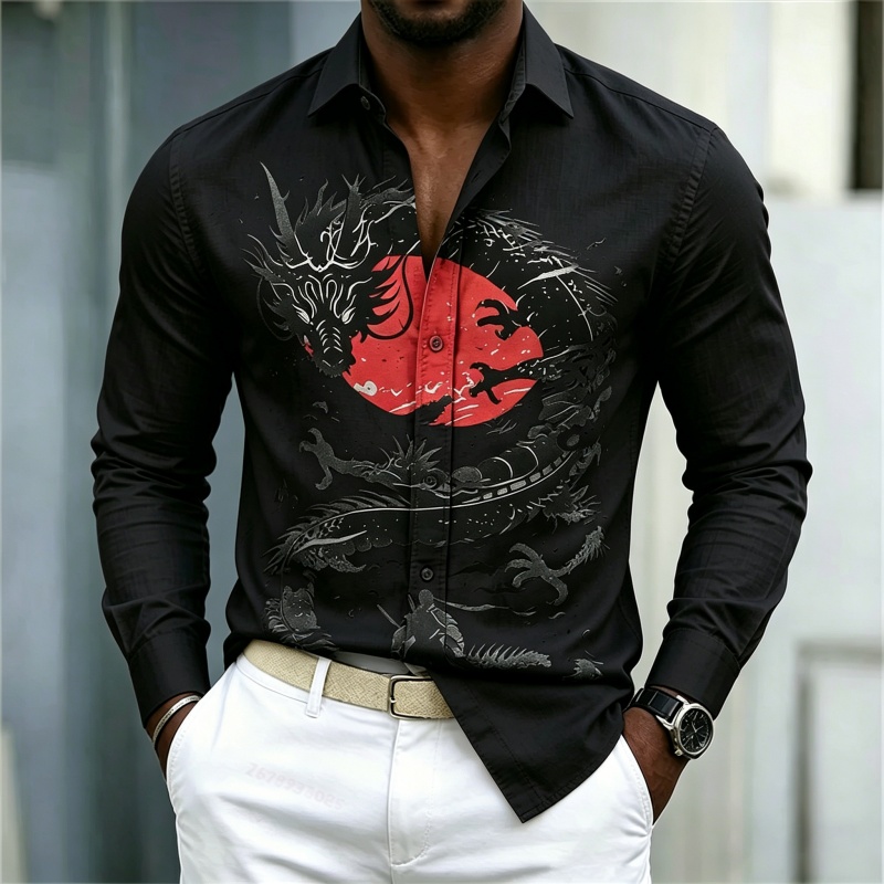 2026 New Men's Shirt White Bla - Mens Fashion Style review and price