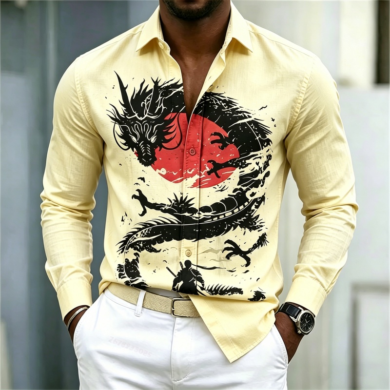 2026 New Men's Shirt White Bla - Mens Fashion Style review and price