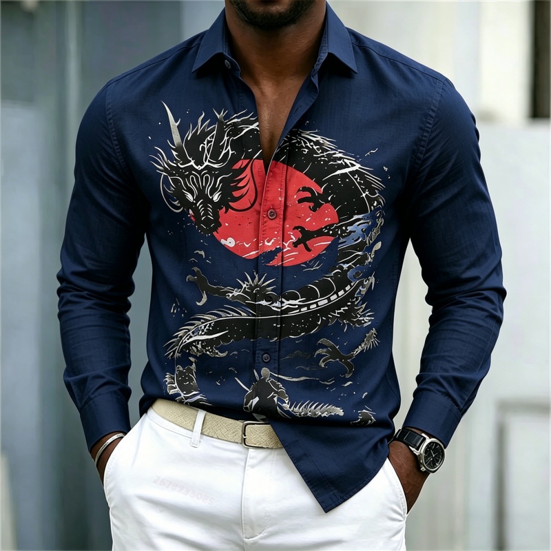 2026 New Men's Shirt White Bla - Mens Fashion Style review and price
