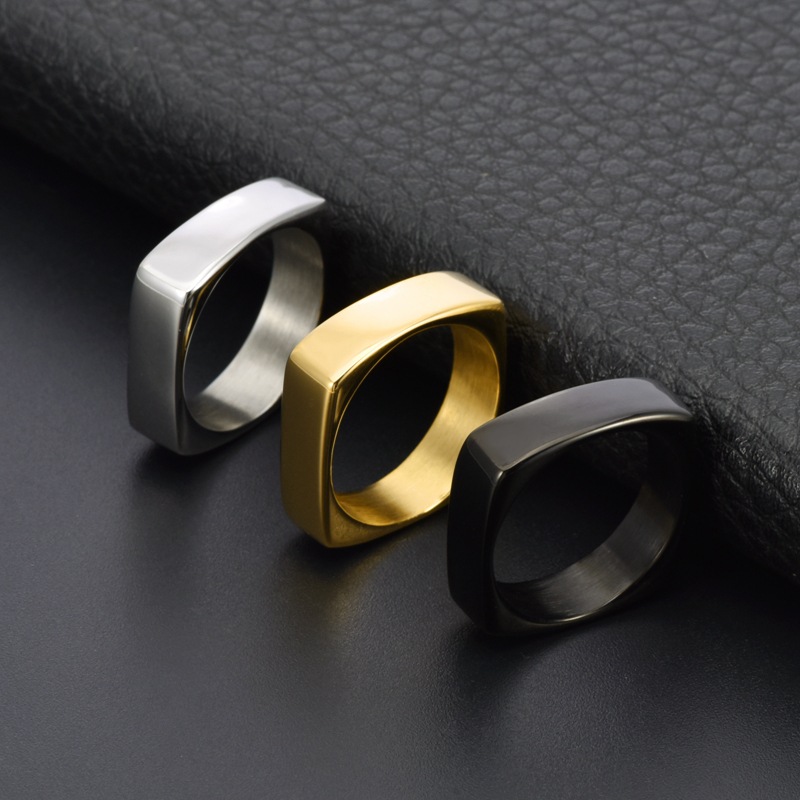6mm Wide Square Titanium Steel - Men'S Fashion Easter review and price
