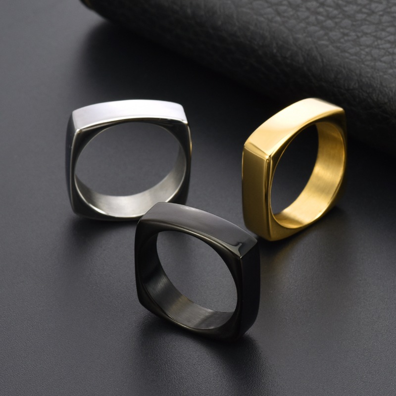 6mm Wide Square Titanium Steel - Men'S Fashion Easter review and price