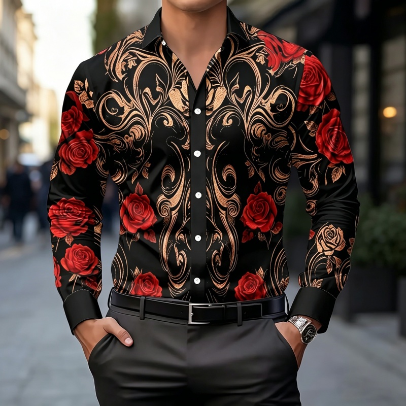 2026 new men's shirt fashion p - Fashion Mens Shirt review and price