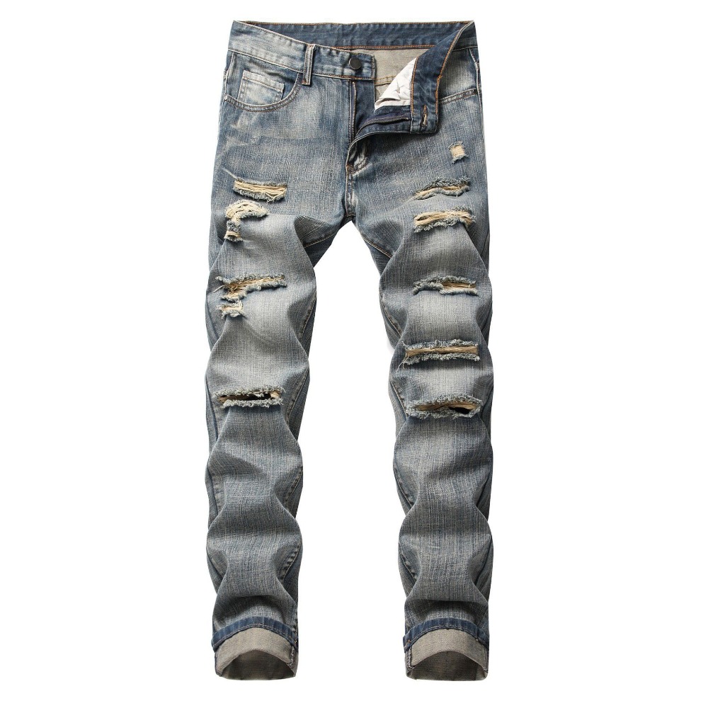 Punk Street Style Ripped Skinn - Skinny Jeans Ripped review and price