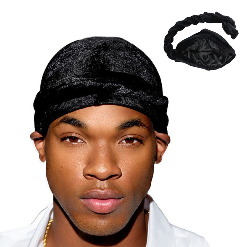 Solid Color Men's Velvet Head  - Men'S Fashion Head Scarf review and price