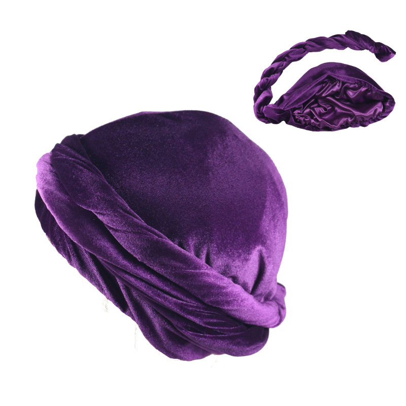 Solid Color Men's Velvet Head  - Men'S Fashion Head Scarf review and price