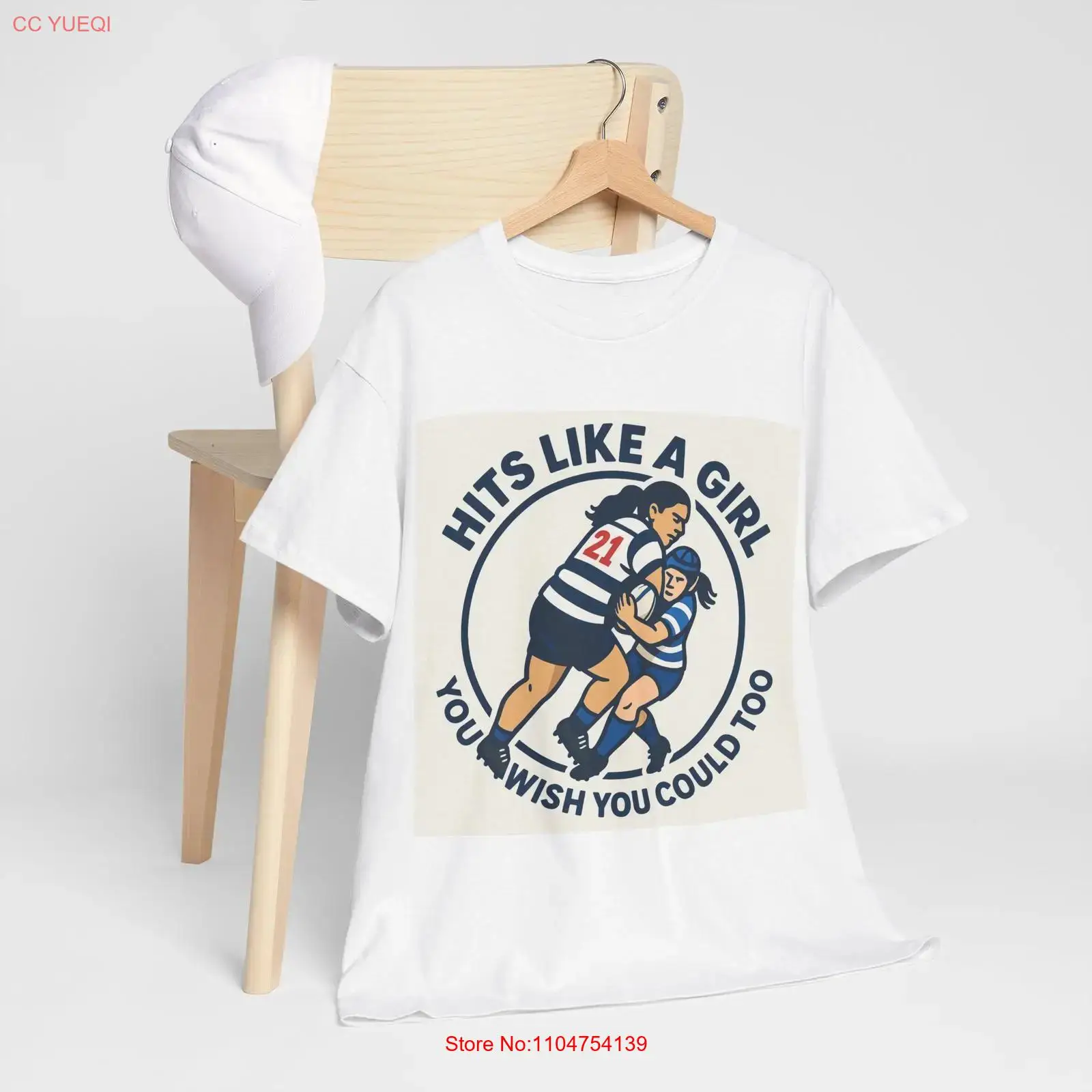 Hits Like A Girl Girls Rugby C - Mens Fashion Rugby Shirts review and price