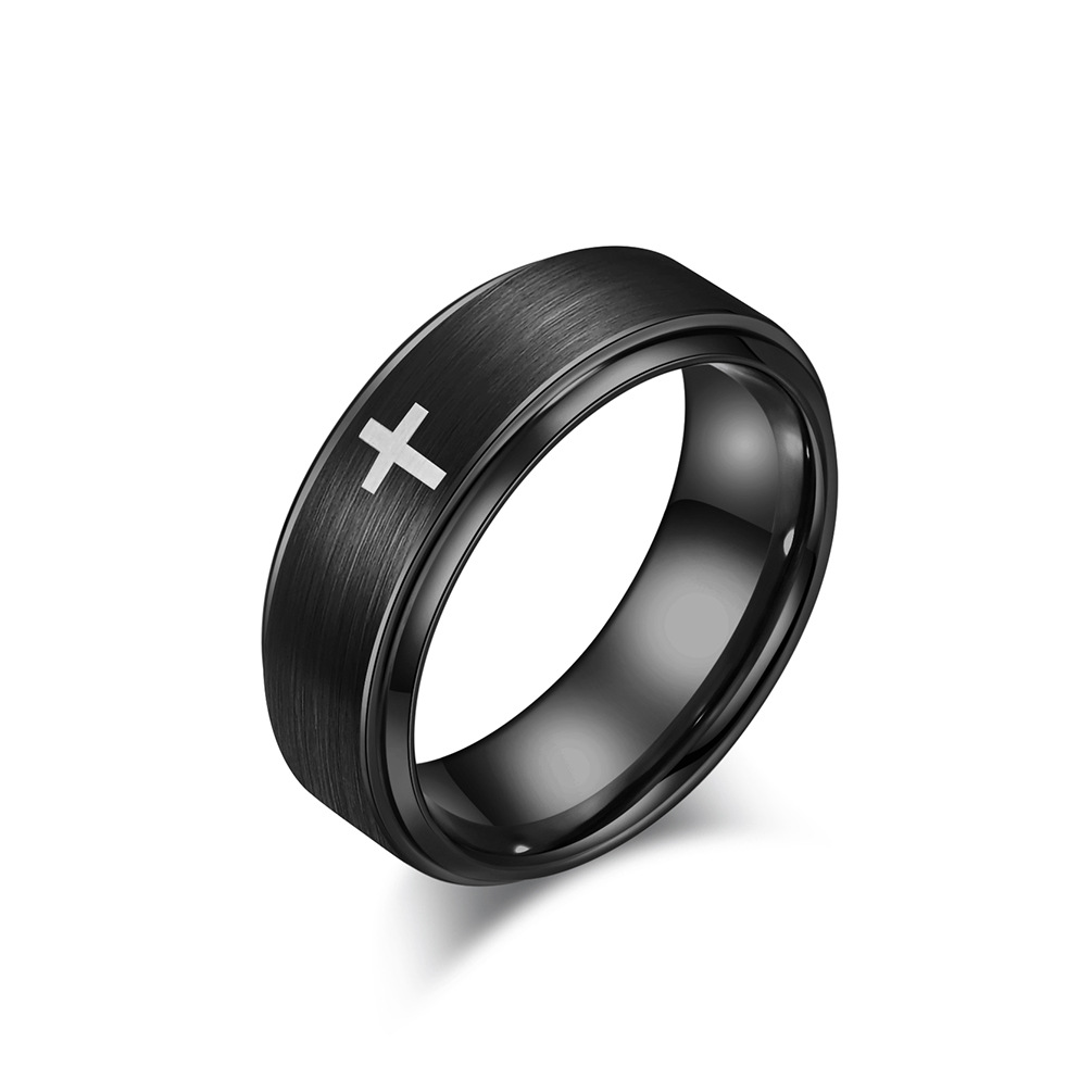 8mm Cross Ring for Men, Tungst - Men'S Fashion Easter review and price