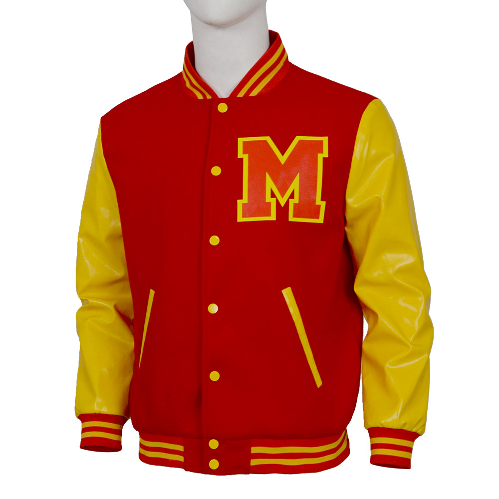 Men's Red and Yellow Varsity J - Varsity Jacket Letterman review and price