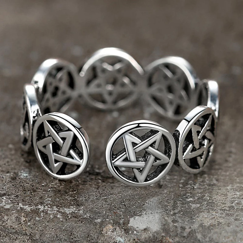 Vintage Star Pentagram Punk Ch - Men'S Fashion Easter review and price