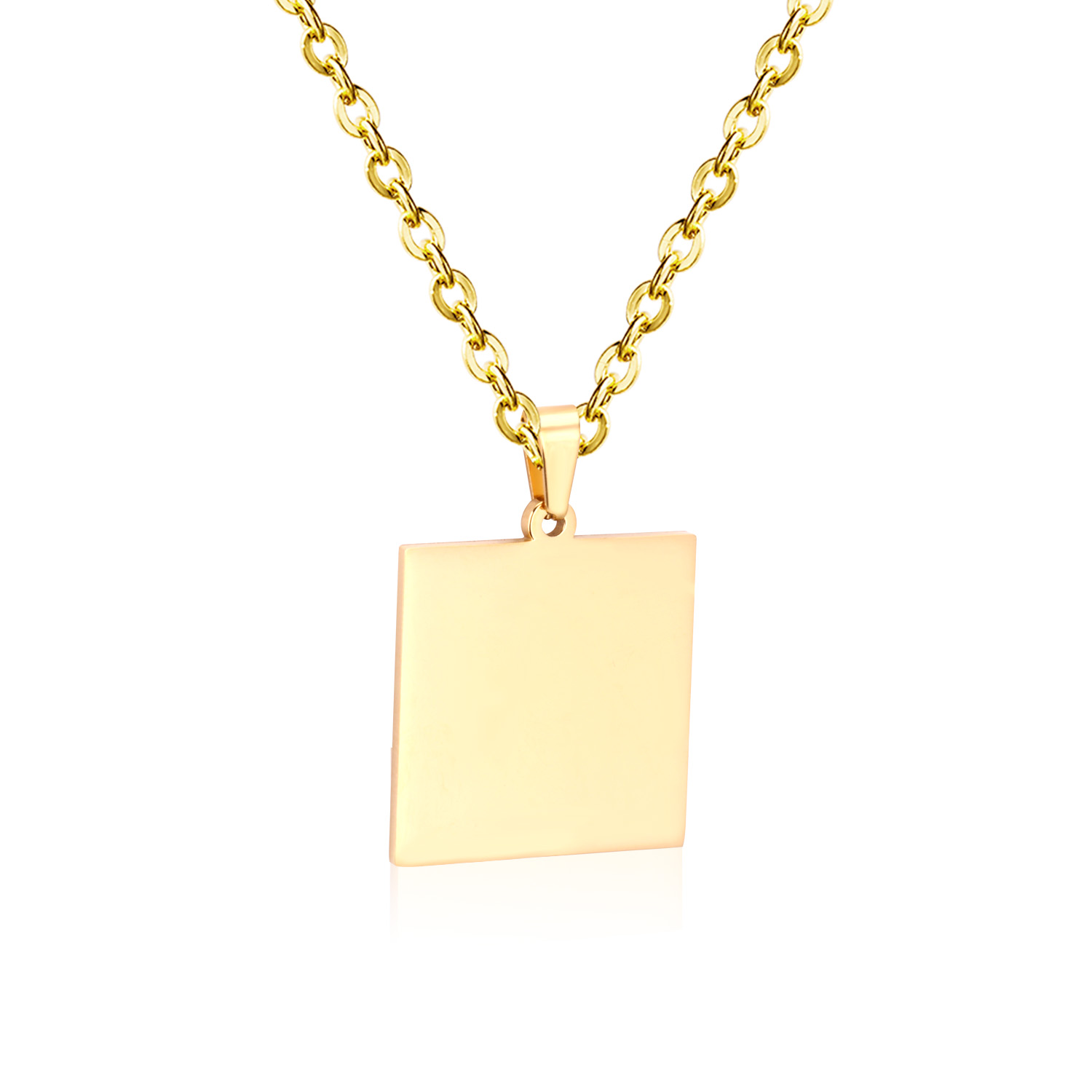 LUXUSTEEL Simple Tag Pendant N - Mens Fashion Discord review and price
