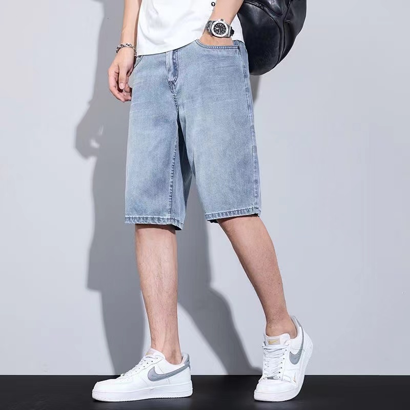 Men's Shorts Jeans Blue Denim  - Men'S Fashion With Baggy Jeans review and price
