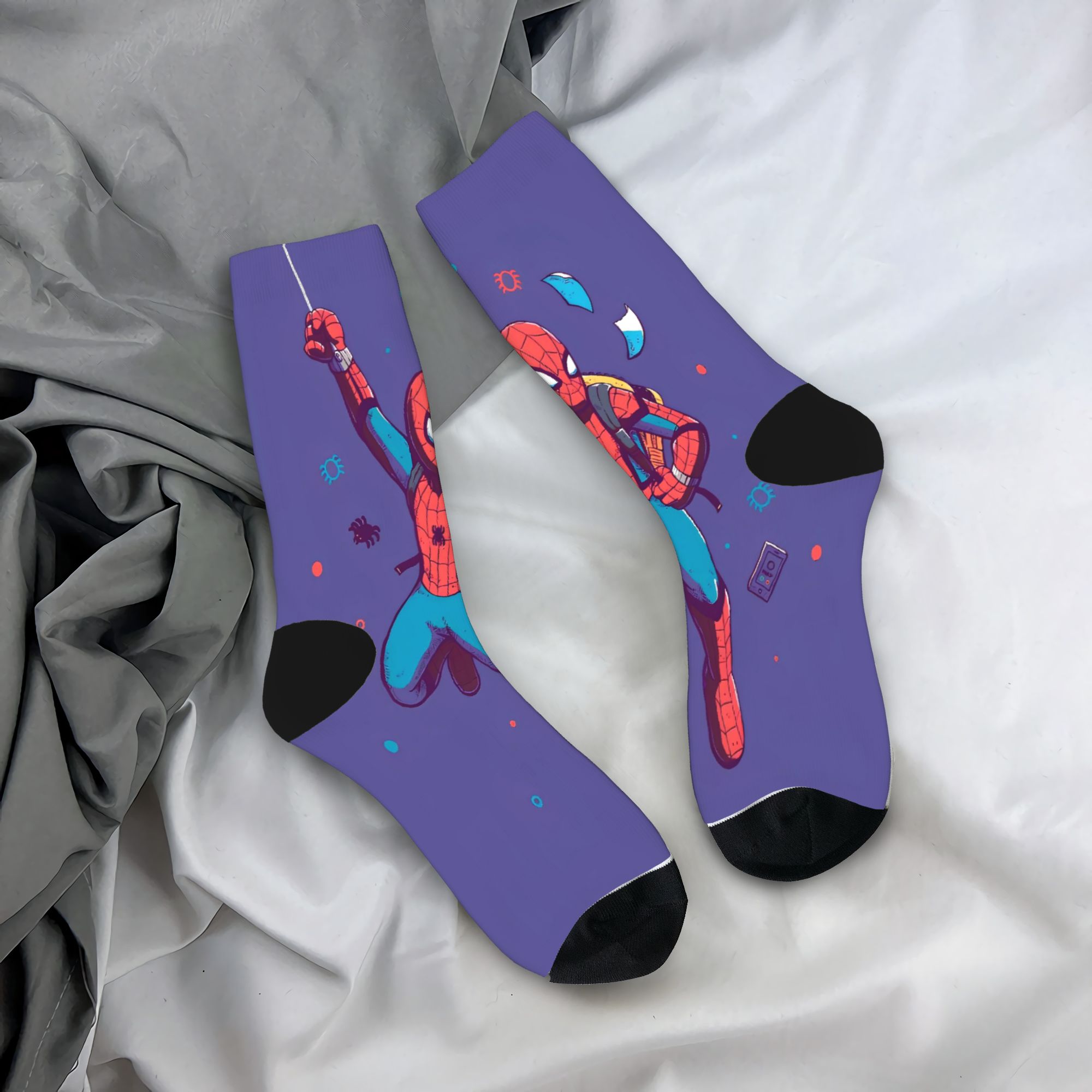 Men's Socks S-Spiders Heroes   - Men'S Fashion Youtube review and price