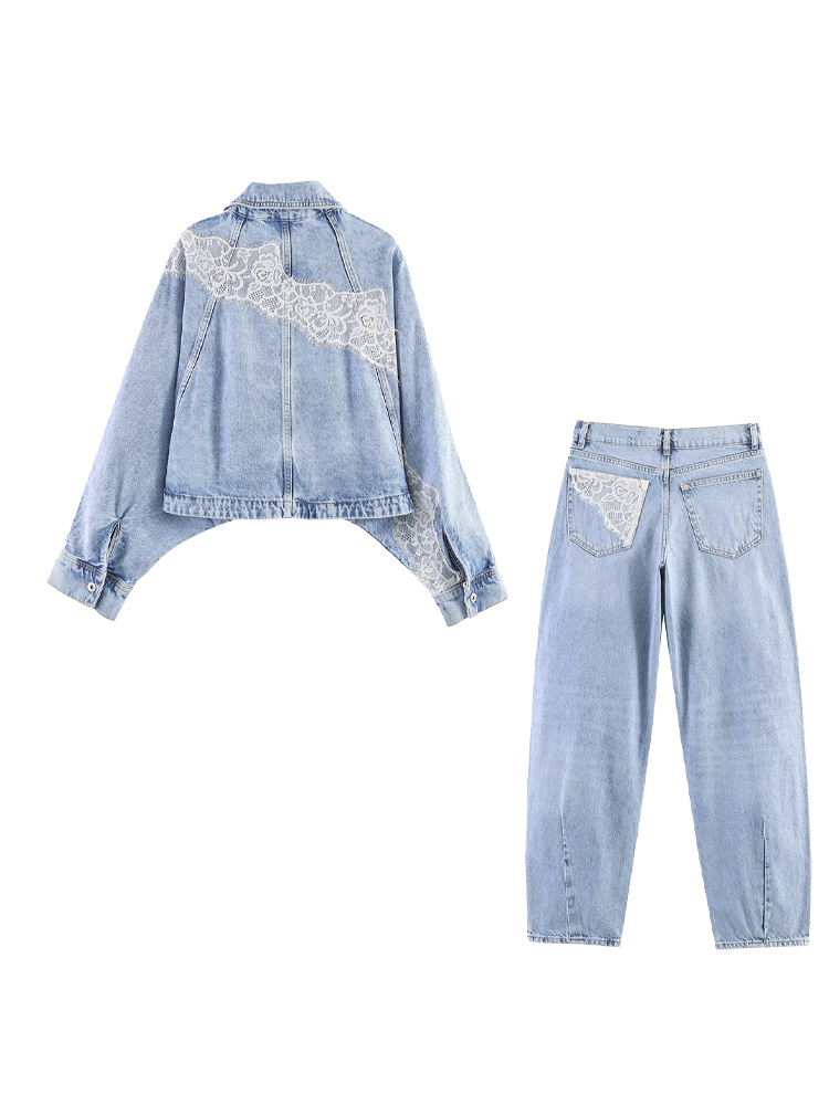HH Spring Women Chic Single-br - Denim Jacket Vintage review and price