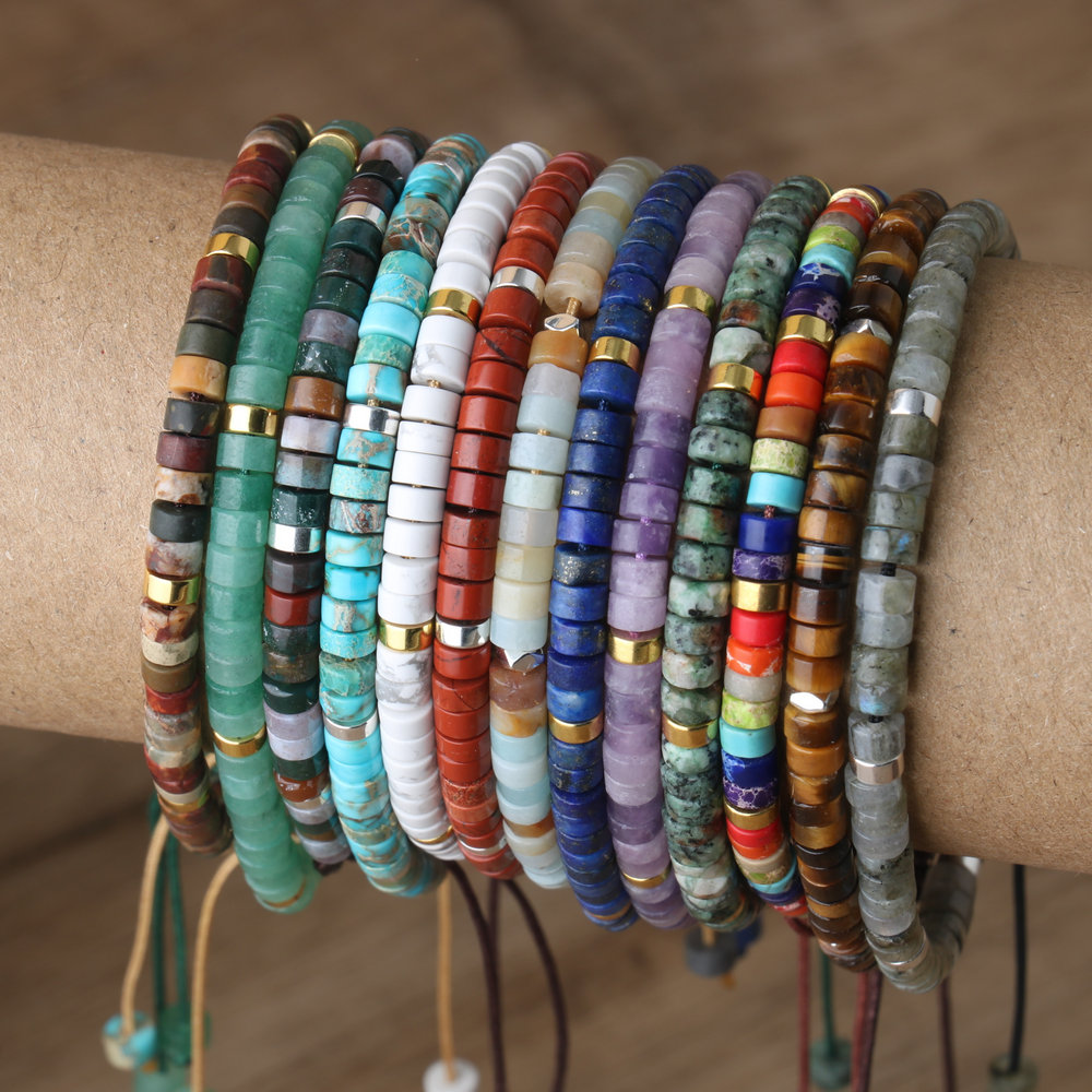 Natural Stone Disc Spacer Bead - Mens Fashion Discord review and price