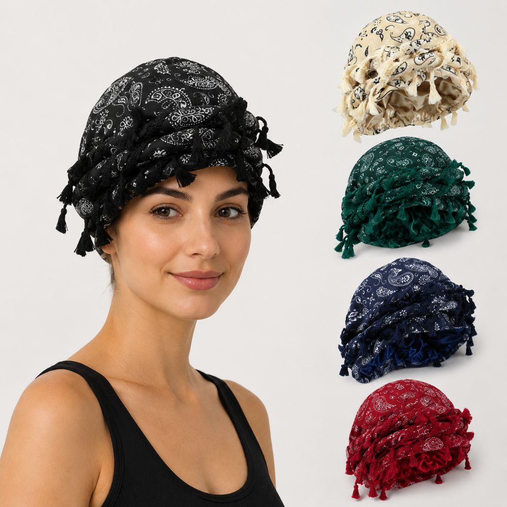 Unisex Satin Twist Head Wraps  - Men'S Fashion Head Scarf review and price