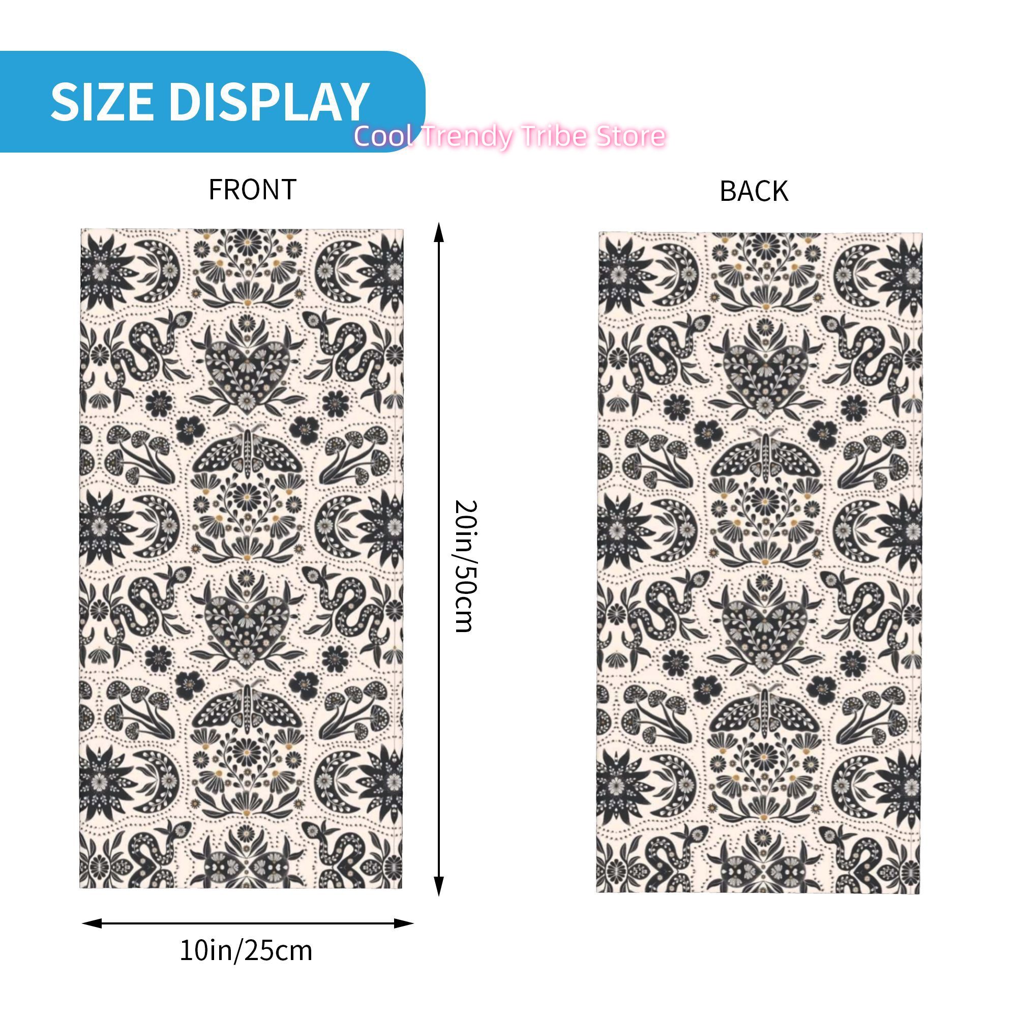 Retro Folk Style Plant And Ani - Men'S Fashion Head Scarf review and price