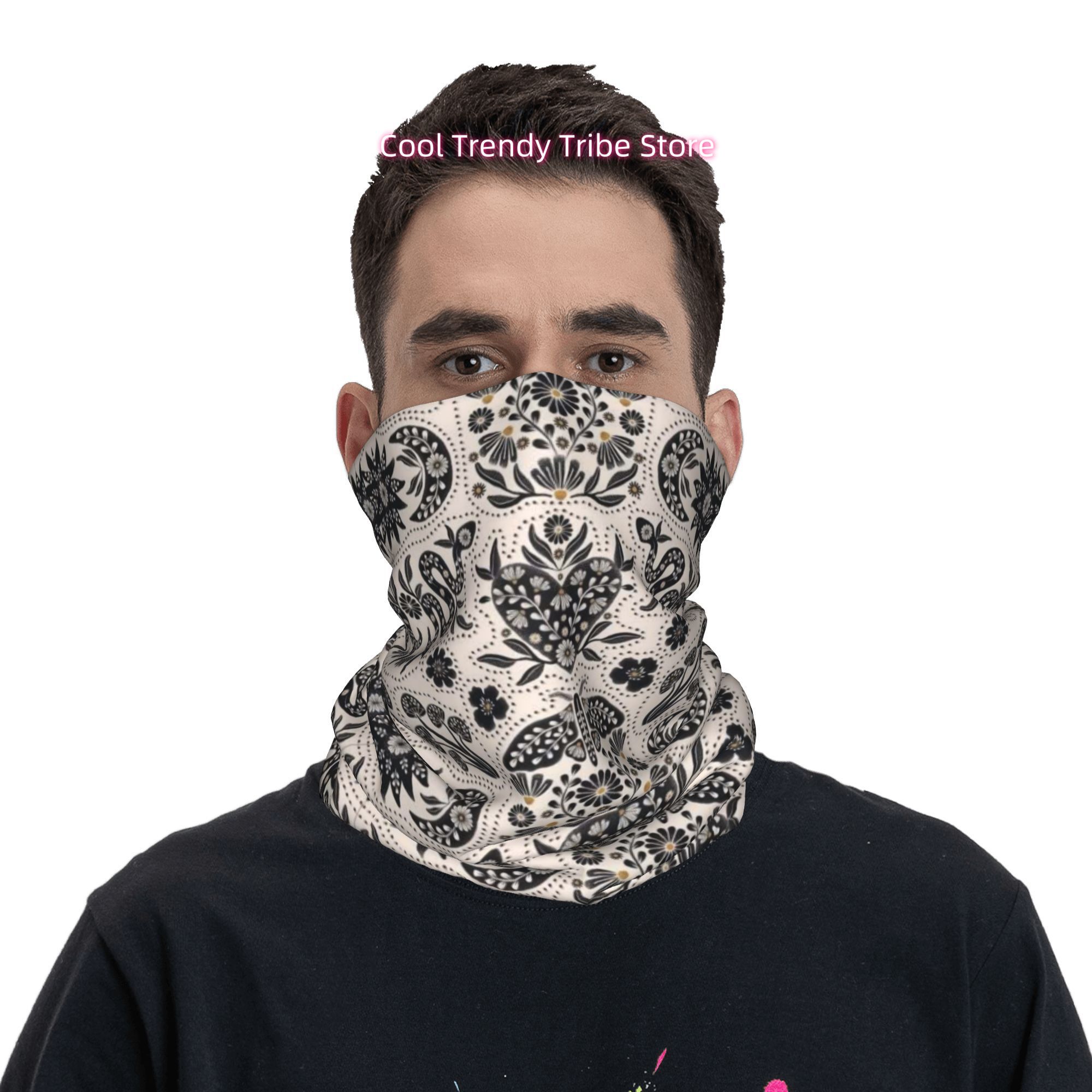 Retro Folk Style Plant And Ani - Men'S Fashion Head Scarf review and price