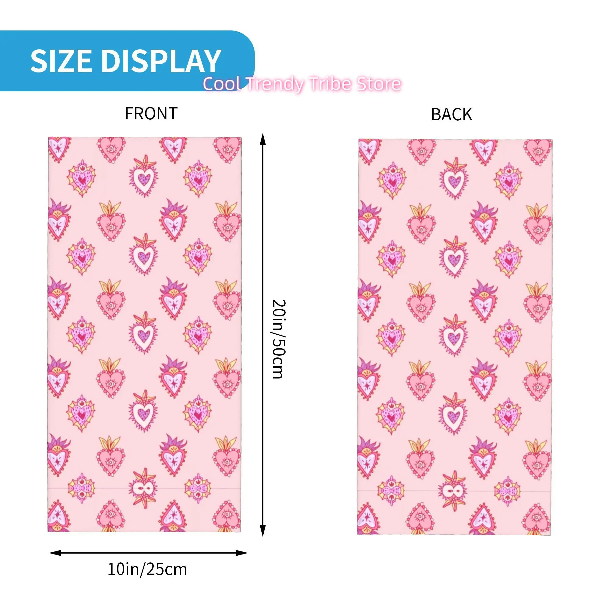 Pink Mexican Sacred Heart Roma - Men'S Fashion Head Scarf review and price