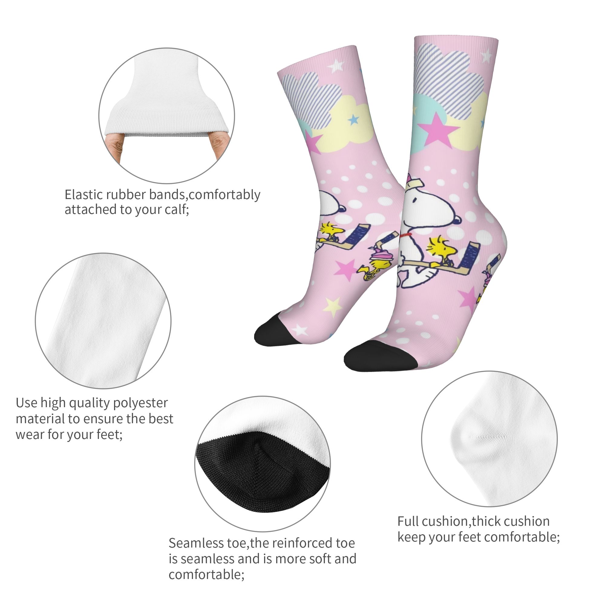 Cartoon Cute S-Snoopys Socks M - Men'S Fashion Youtube review and price