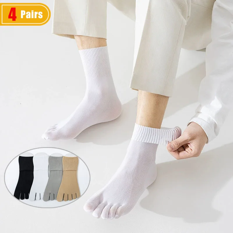 4 Pairs Summer Thin Five Finge - Socks Ankle Men review and price