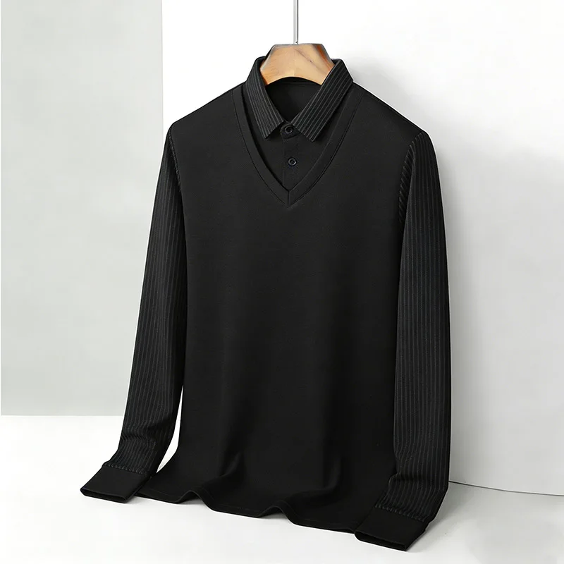 Men's Fake Two Piece Shirt Col - Fashion Mens Shirt review and price