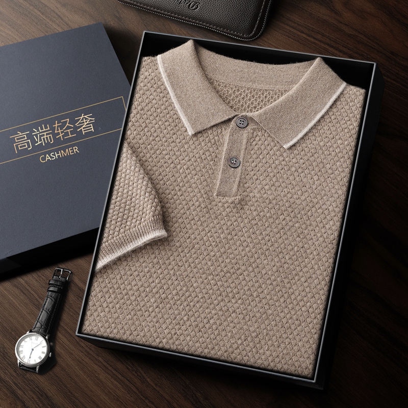 Short-Sleeved Cashmere Sweater - Mens Fashion Jumpers review and price