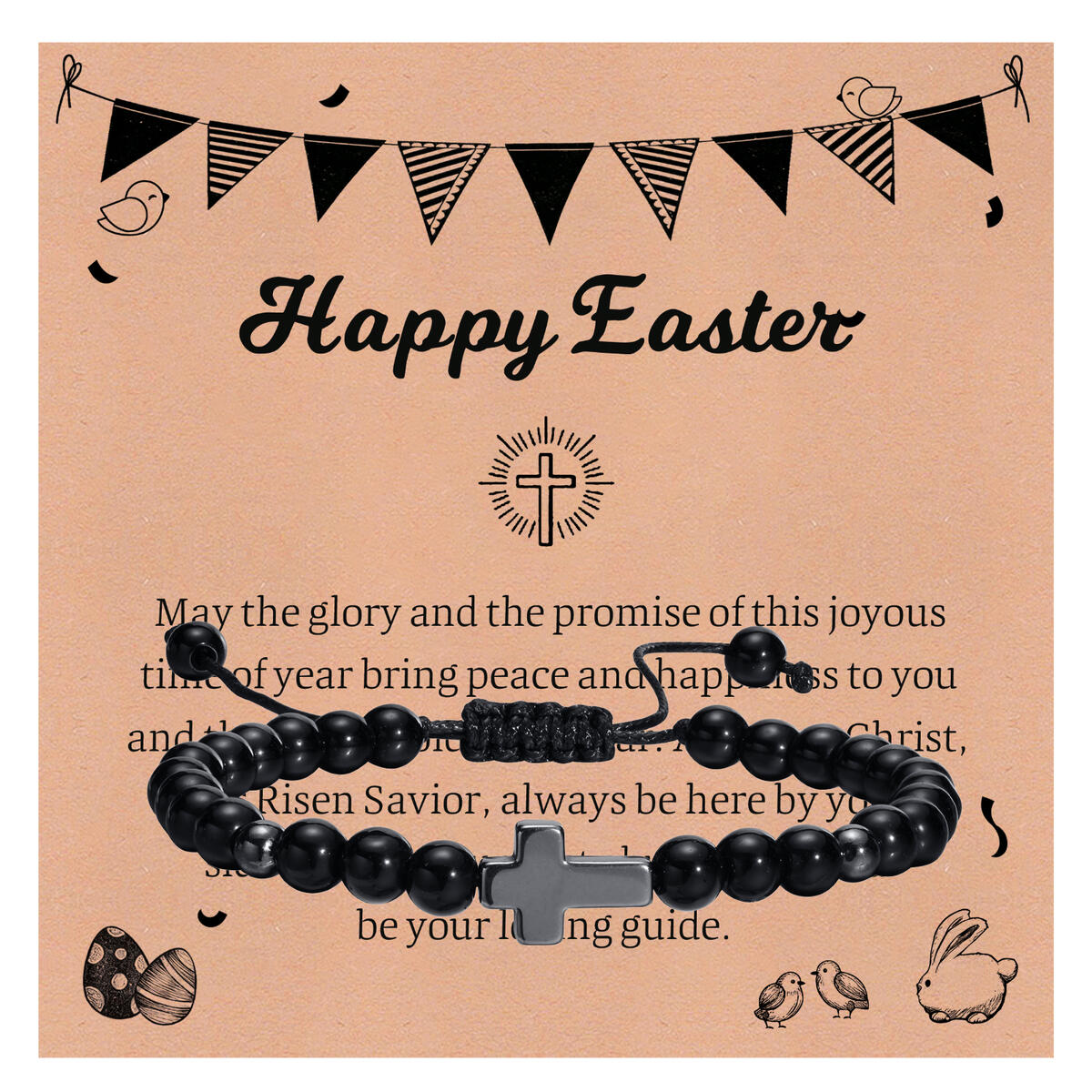 Easter Hematite Cross Bracelet - Men'S Fashion Easter review and price
